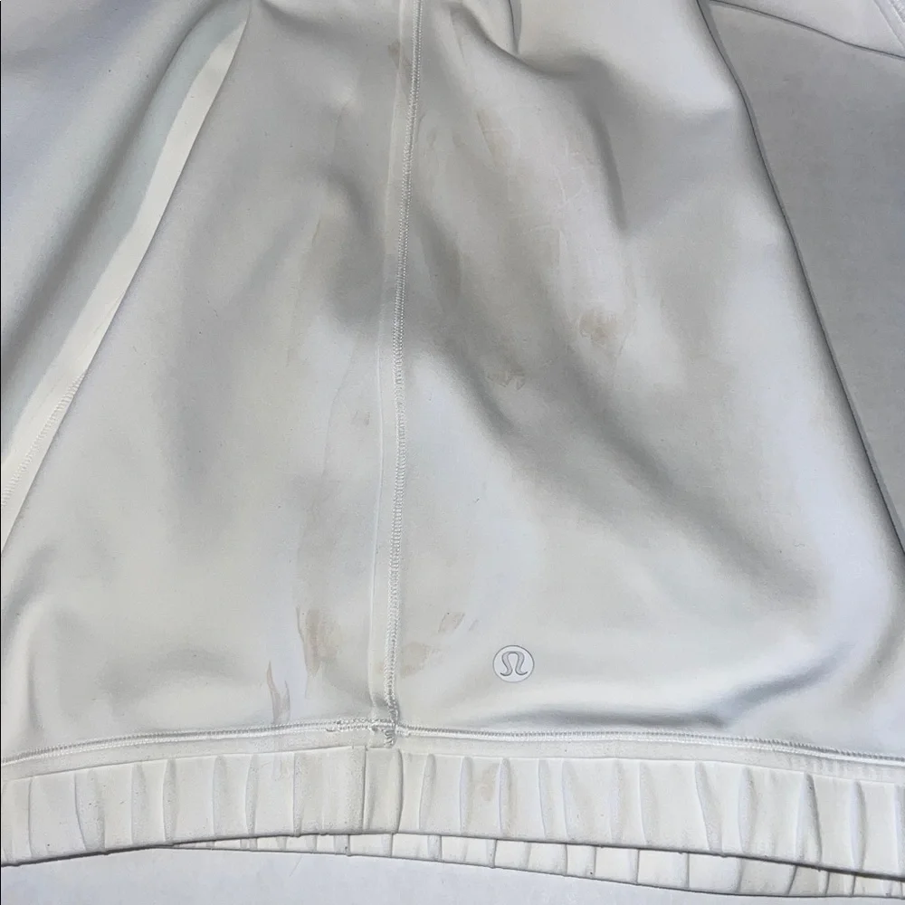 lululemon athletica Never Still Pullover White Hoodie Size 10